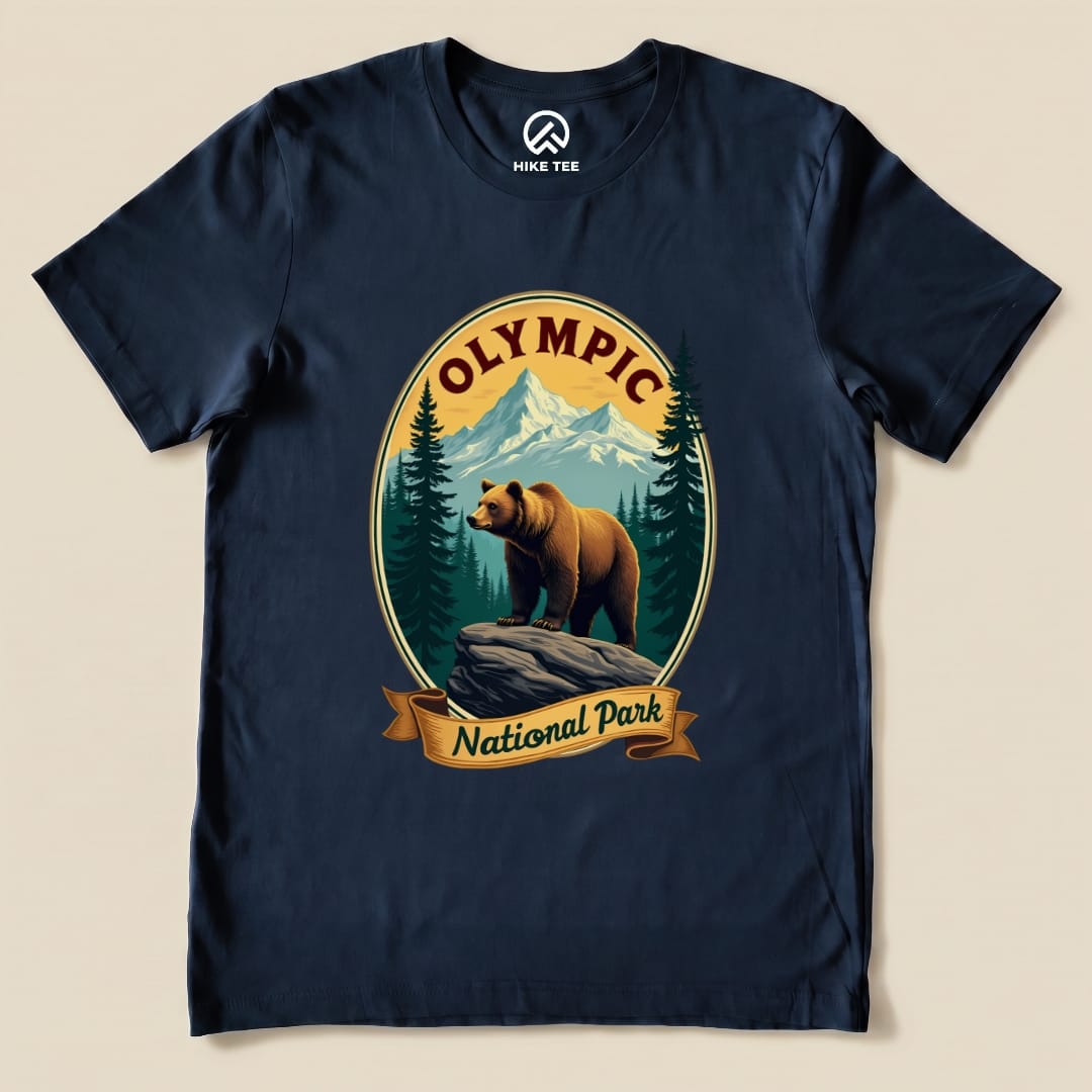 Hike Tee T-Shirt Navy / S Olympic Bear Shirt