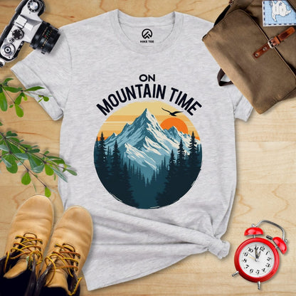 Hike Tee T-Shirt Athletic Heather / S On Mountain Time Shirt