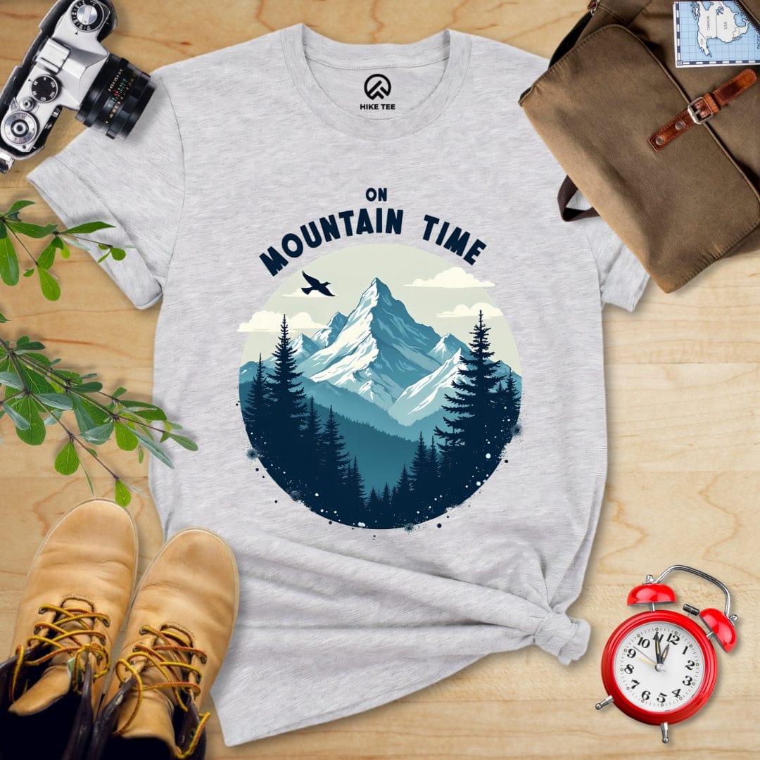 Hike Tee T-Shirt Athletic Heather / S On Mountain Time Shirt