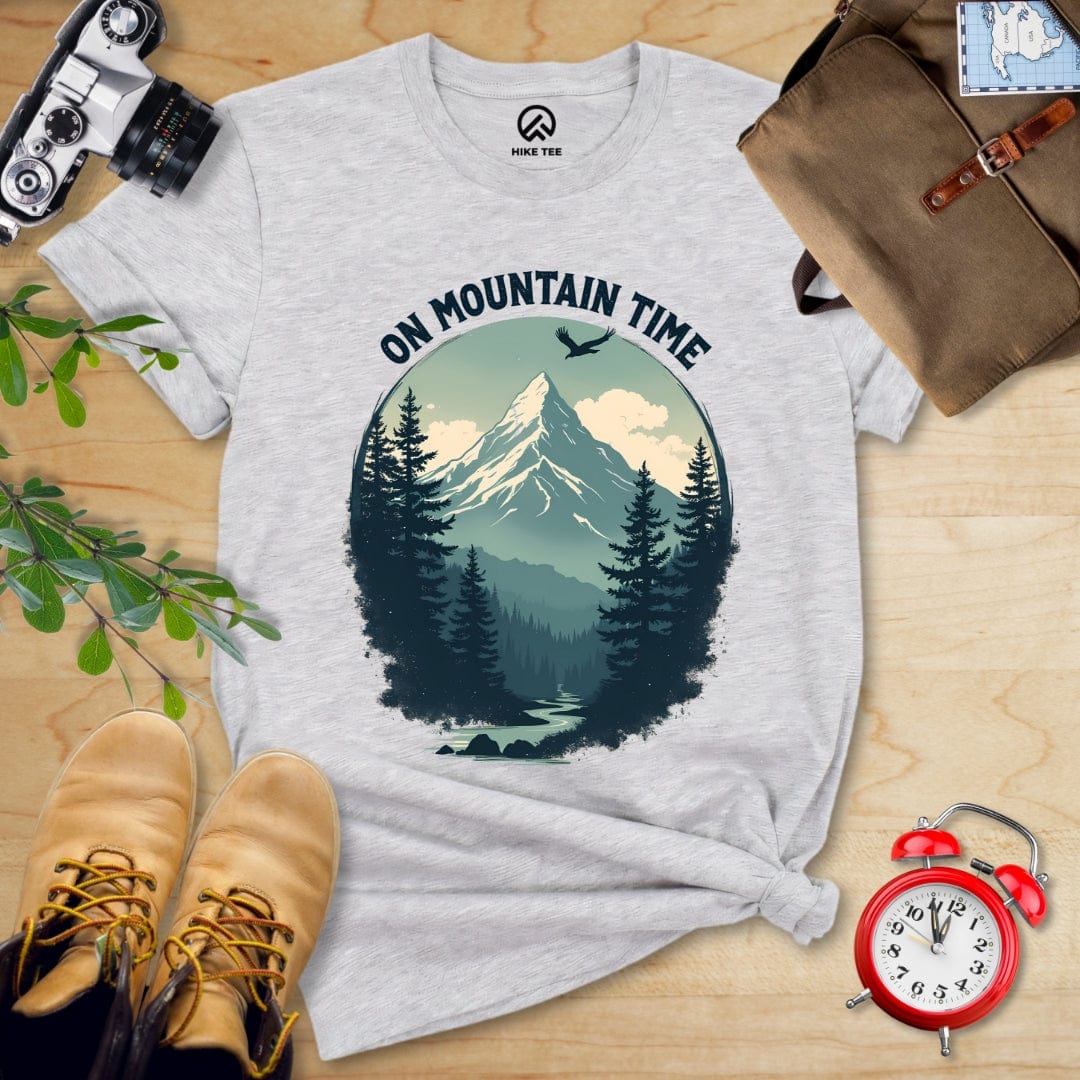Hike Tee T-Shirt Athletic Heather / S On Mountain Time Shirt
