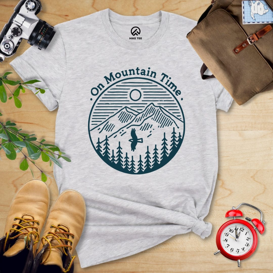 Hike Tee T-Shirt Athletic Heather / S On Mountain Time Shirt
