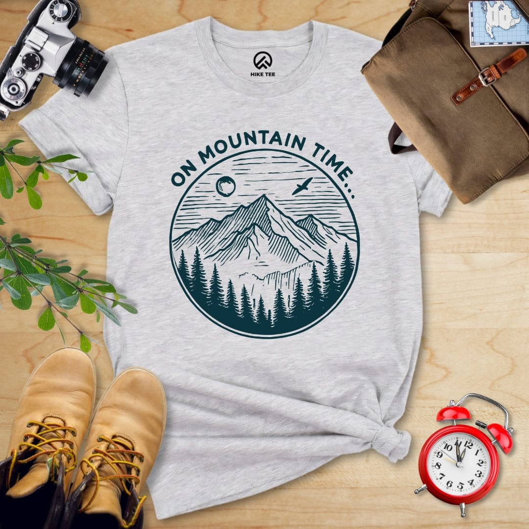 Hike Tee T-Shirt Athletic Heather / S On Mountain Time Shirt