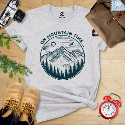 Hike Tee T-Shirt Athletic Heather / S On Mountain Time Shirt