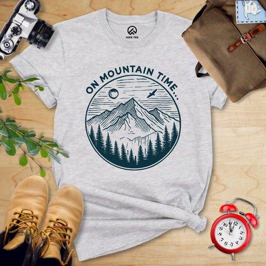 Hike Tee T-Shirt Athletic Heather / S On Mountain Time Shirt