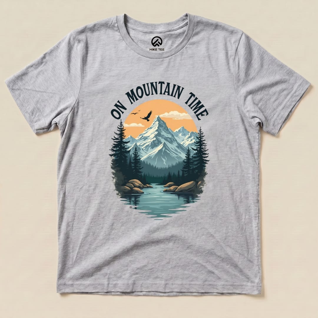 On Mountain Time Shirt Hike Tee T-Shirt Athletic Heather / S