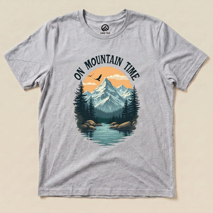 On Mountain Time Shirt Hike Tee T-Shirt Athletic Heather / S