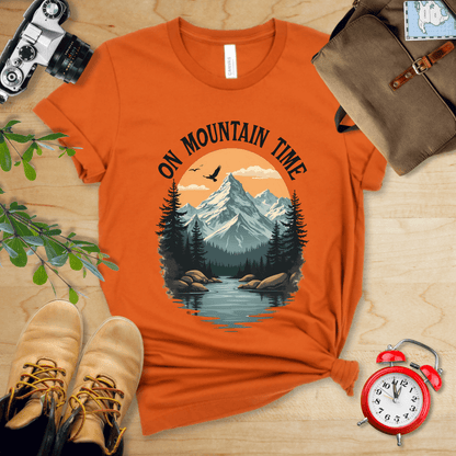 Printify T-Shirt Autumn / S On Mountain Time Shirt