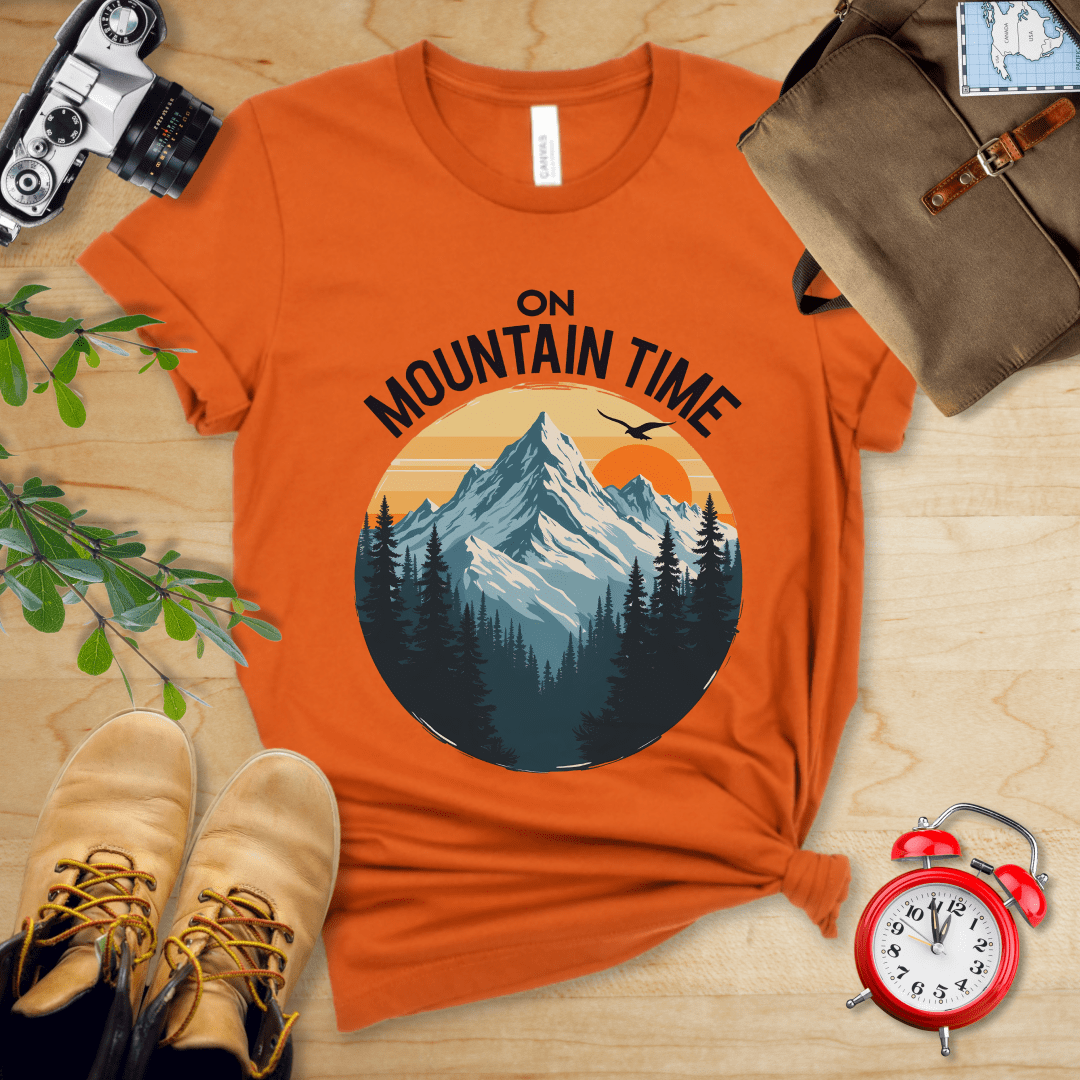 Printify T-Shirt Autumn / S On Mountain Time Shirt