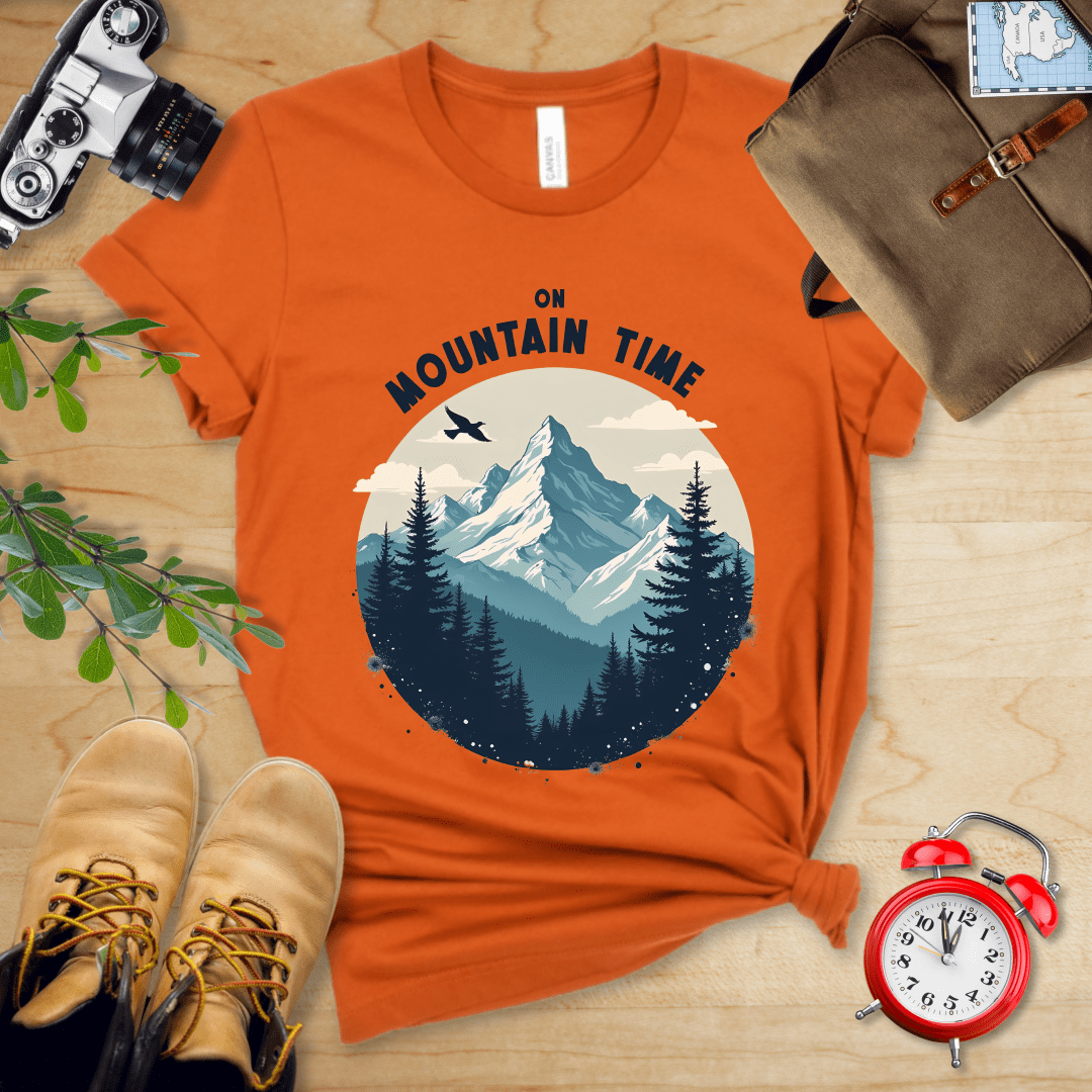 Printify T-Shirt Autumn / S On Mountain Time Shirt