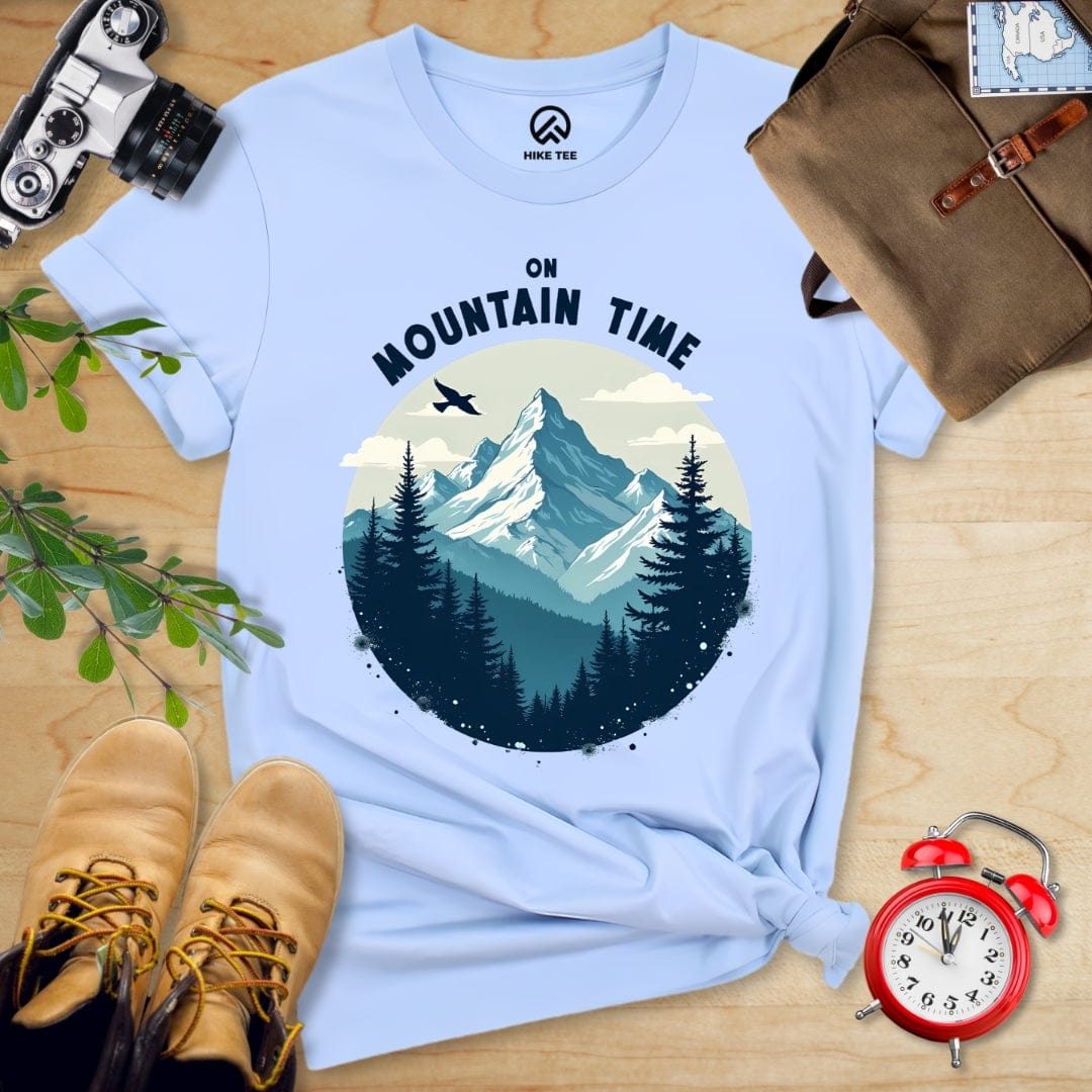 Hike Tee T-Shirt Baby Blue / S On Mountain Time Shirt
