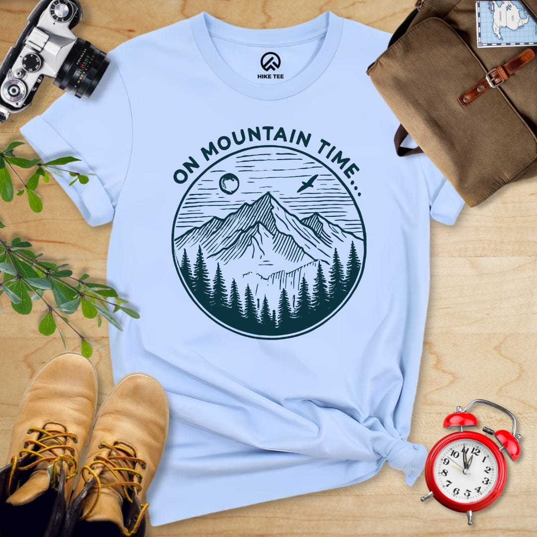 Hike Tee T-Shirt Baby Blue / S On Mountain Time Shirt