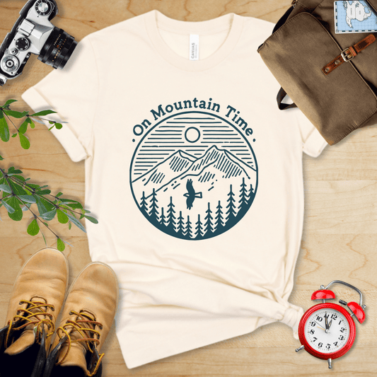 Printify T-Shirt Natural / S On Mountain Time Shirt