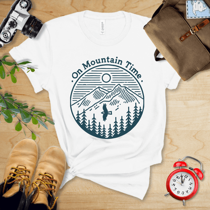 Printify T-Shirt White / S On Mountain Time Shirt