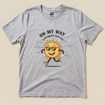 On My Way Shirt Hike Tee T-Shirt Athletic Heather / S
