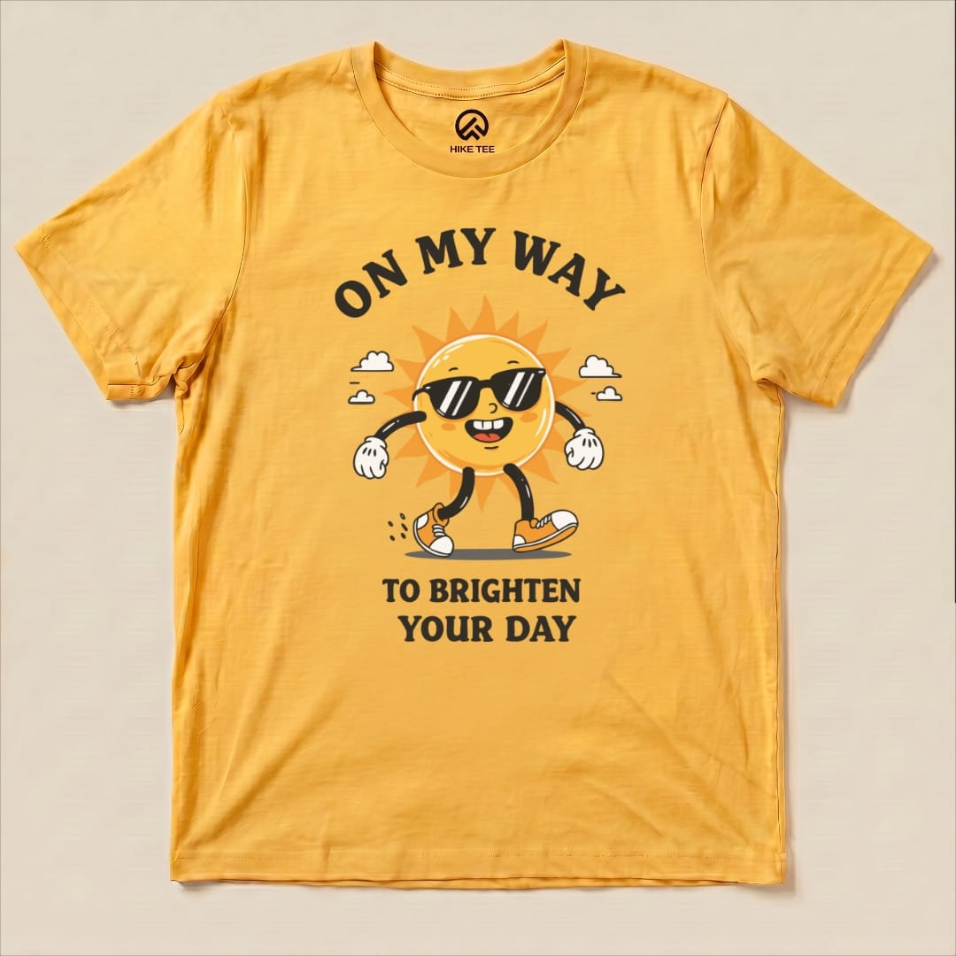 On my Way Shirt Hike Tee T-Shirt Gold / S