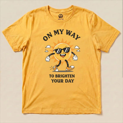 On my Way Shirt Hike Tee T-Shirt Gold / S