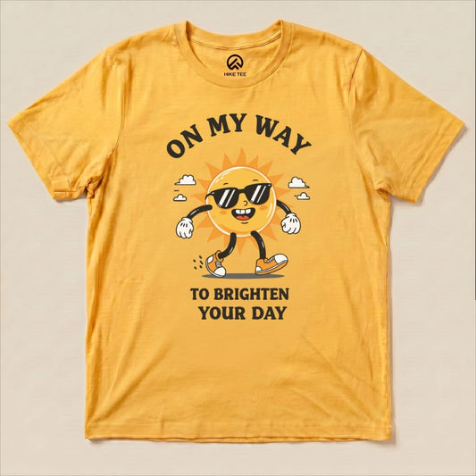On my Way Shirt Hike Tee T-Shirt Gold / S