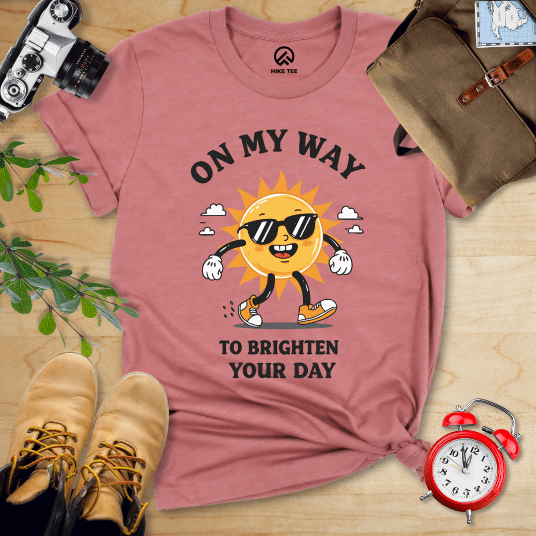 Hike Tee T-Shirt Heather Mauve / S On my Way Shirt