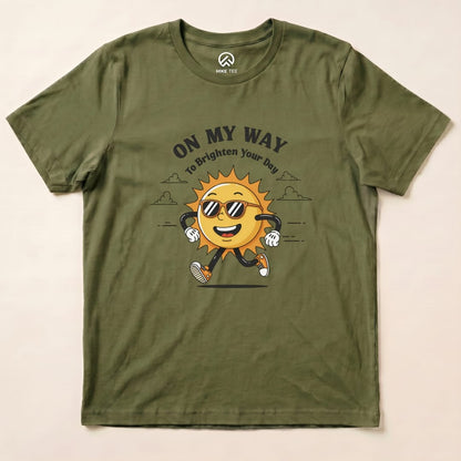 On My Way Shirt Hike Tee T-Shirt Military Green / S
