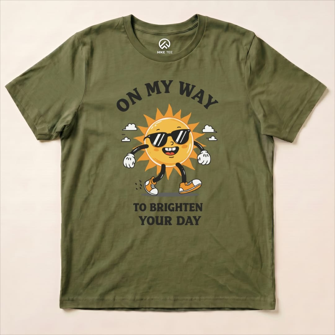 On my Way Shirt Hike Tee T-Shirt Military Green / S