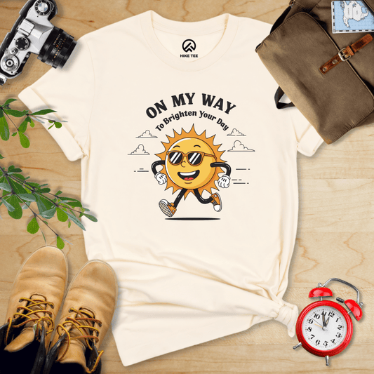 Hike Tee T-Shirt Natural / S On My Way Shirt