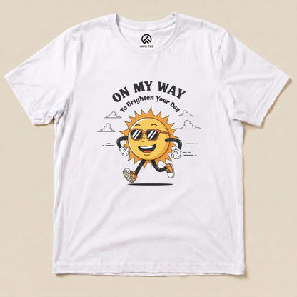 On My Way Shirt Hike Tee T-Shirt White / S