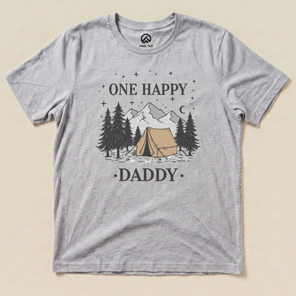 One Happy Daddy Shirt Hike Tee T-Shirt Athletic Heather / S