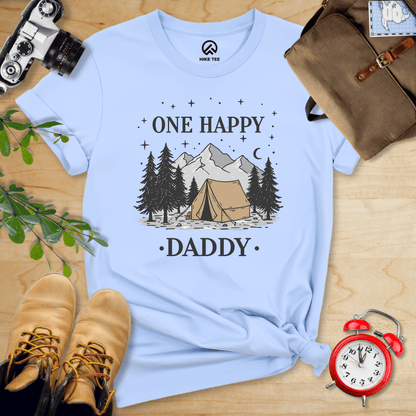 Hike Tee T-Shirt Baby Blue / S One Happy Daddy Shirt