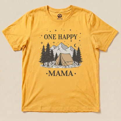 Hike Tee T-Shirt Gold / S One Happy Mama Shirt