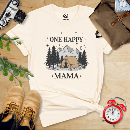 Hike Tee T-Shirt Natural / S One Happy Mama Shirt