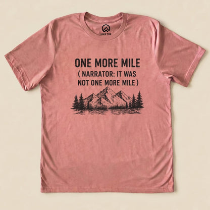 One More Mile Shirt Hike Tee T-Shirt Heather Mauve / S