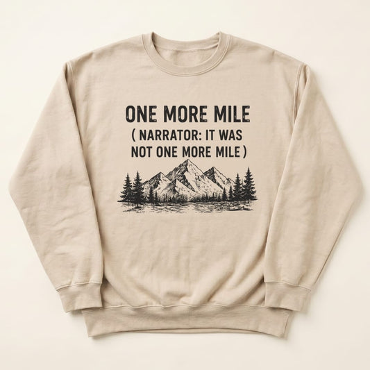 One More Mile Sweatshirt in Sand