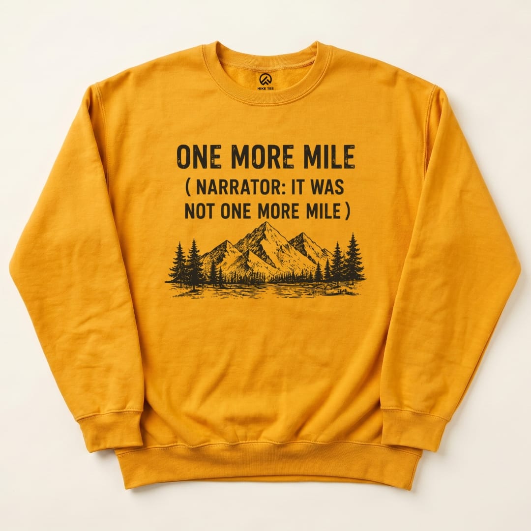 One More Mile Sweatshirt in Gold