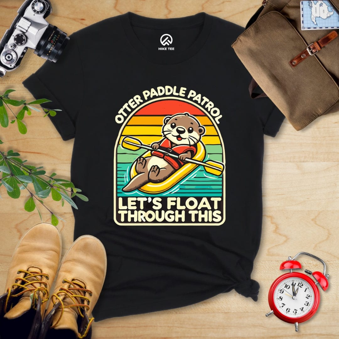 Hike Tee T-Shirt Black / S Otter Paddle Patrol Shirt