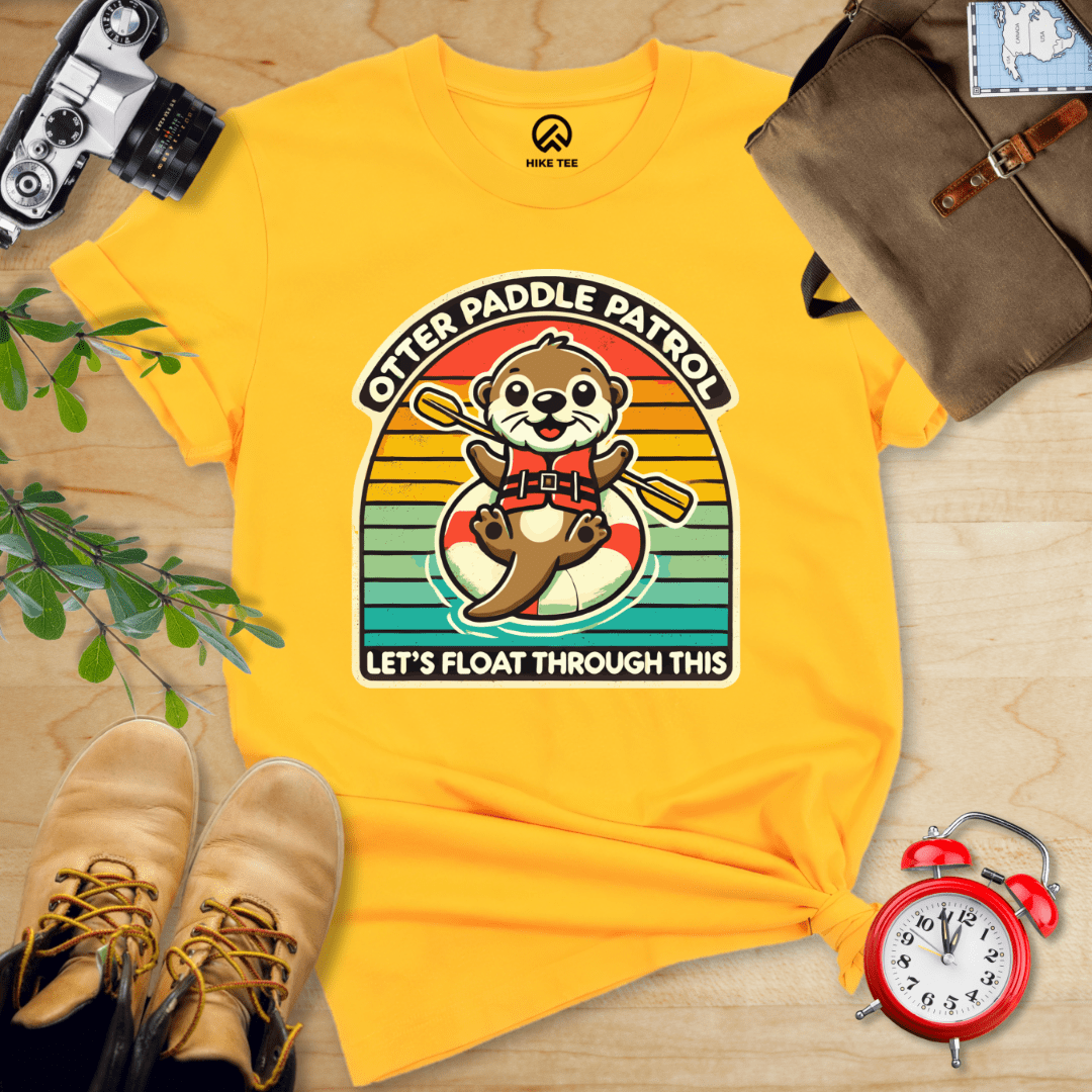 Hike Tee T-Shirt Gold / S Otter Paddle Patrol Shirt