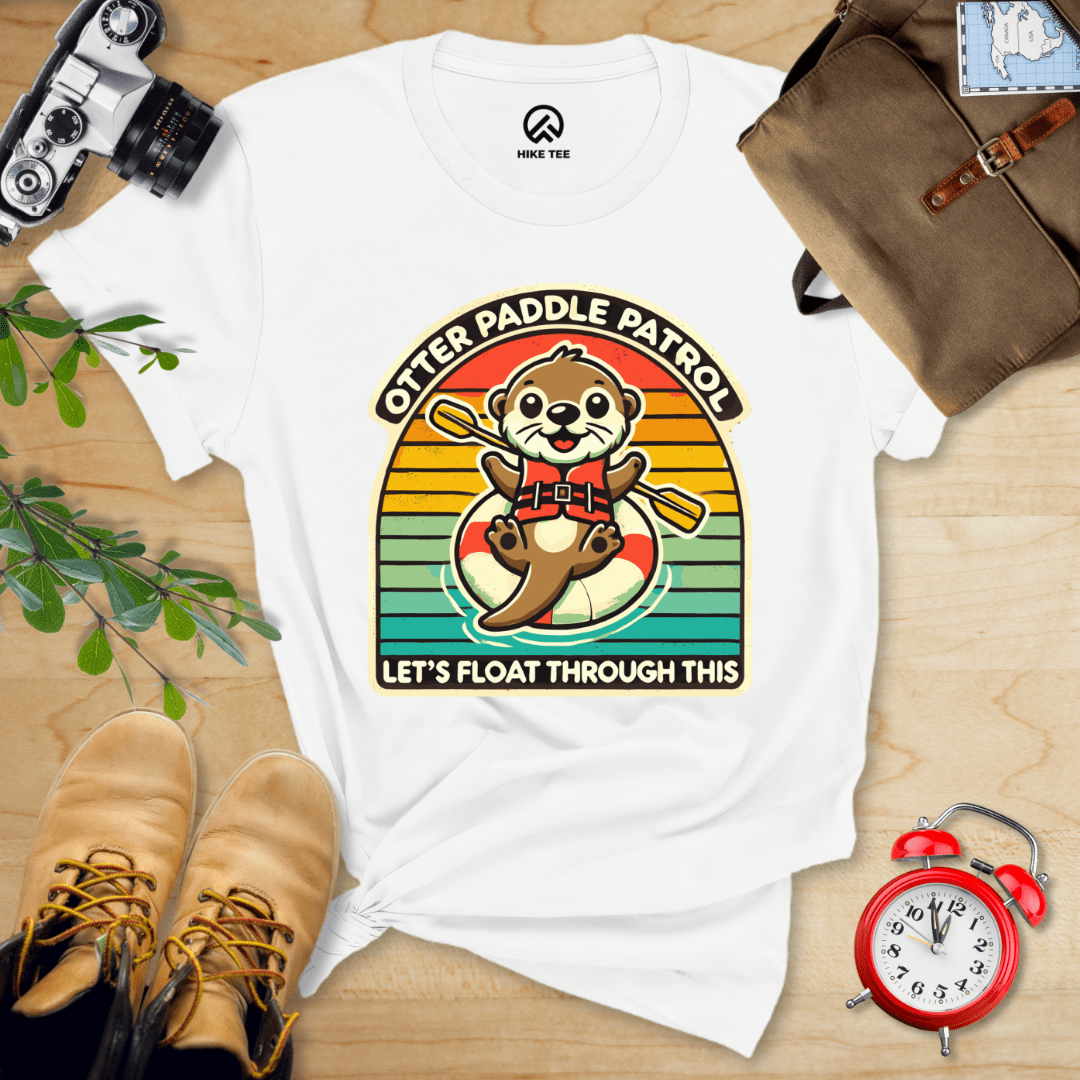 Hike Tee T-Shirt White / S Otter Paddle Patrol Shirt