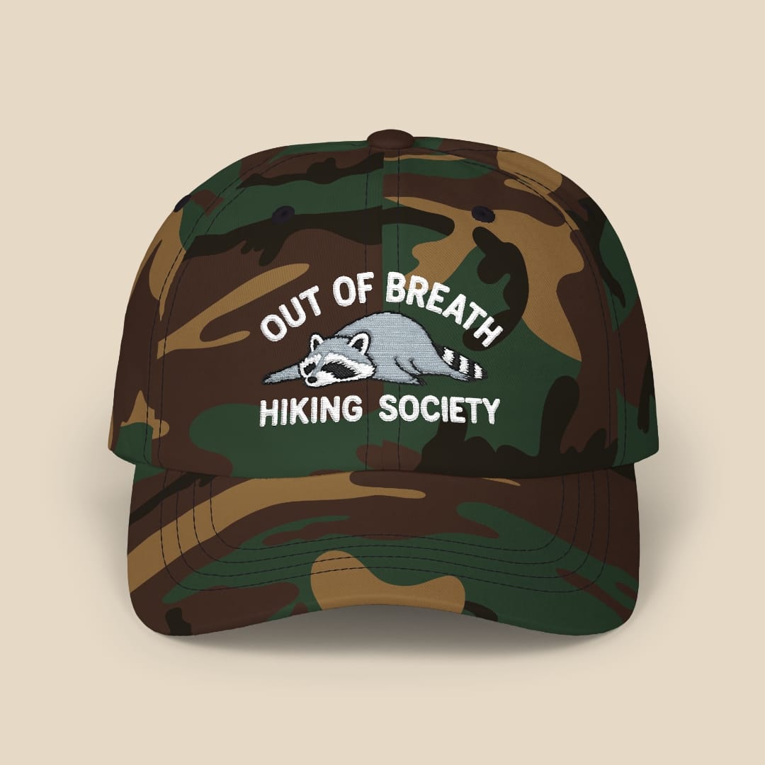 Out of Breath Cap Hike Tee Hats Green Camo