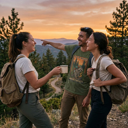 Out of Breath Funny  Raccoon Shirt Hike Tee T-Shirt