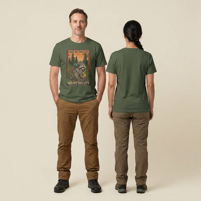 Out of Breath Funny  Raccoon Shirt Hike Tee T-Shirt