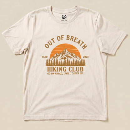 Out Of Breath Hiking Club Shirt Hike Tee T-Shirt Natural / S