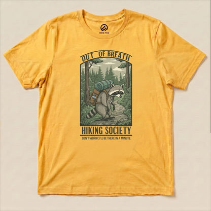Out of Breath Hiking Shirt Hike Tee T-Shirt Gold / S
