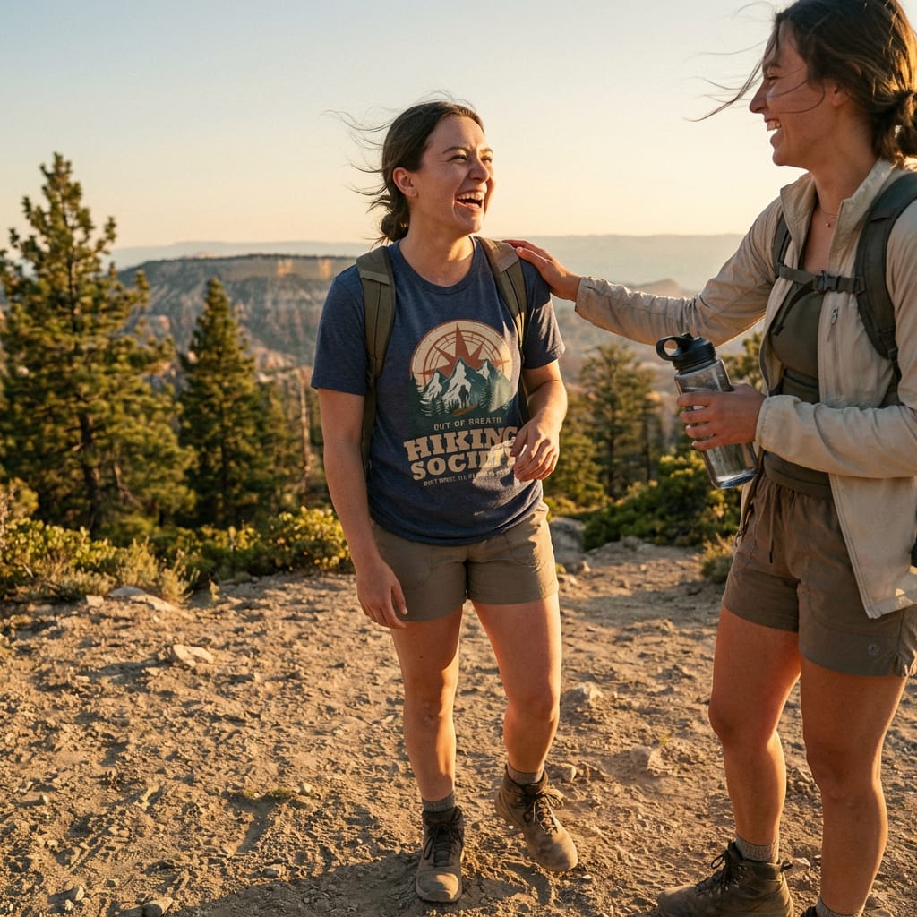 Hike Tee T-Shirt Out of Breath Hiking Society Shirt