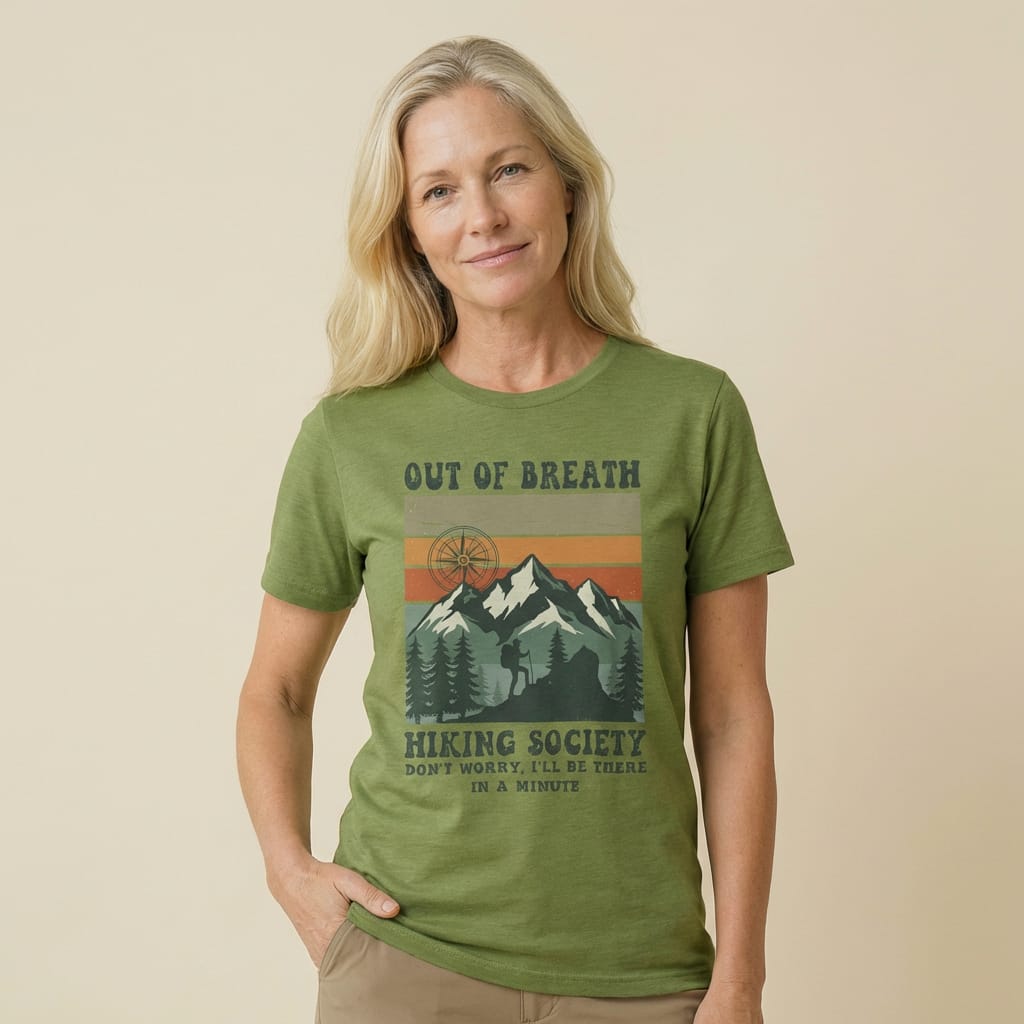 Hike Tee T-Shirt Out of Breath Hiking Society Shirt
