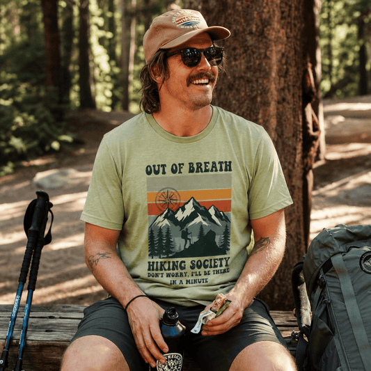 Out of Breath Hiking Society Shirt Hike Tee T-Shirt