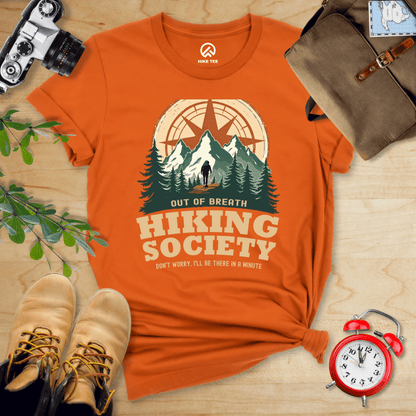 Hike Tee T-Shirt Autumn / S Out of Breath Hiking Society Shirt