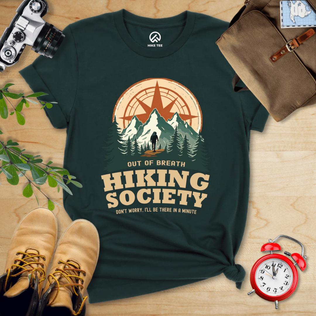 Hike Tee T-Shirt Forest / S Out of Breath Hiking Society Shirt