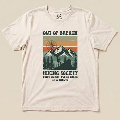 Hike Tee T-Shirt Natural / S Out of Breath Hiking Society Shirt