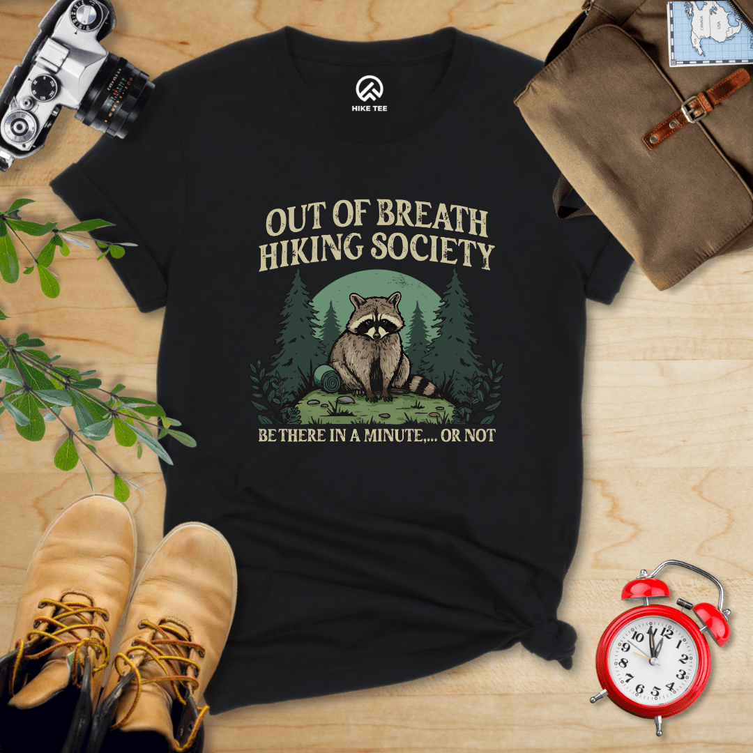 Hike Tee T-Shirt Black / S Out of Breath Hiking Society