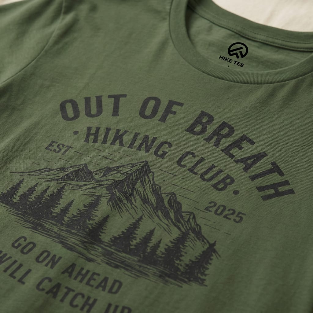 Hike Tee T-Shirt Out of Breath Mountains Shirt