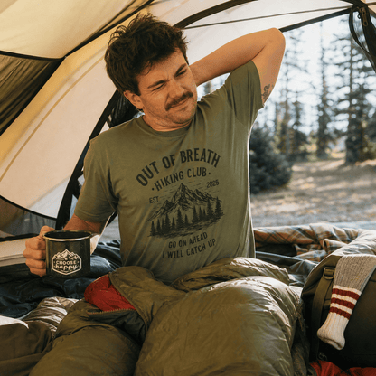 Out of Breath Mountains Shirt Hike Tee T-Shirt